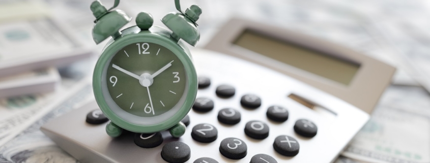 calculator and alarm clock