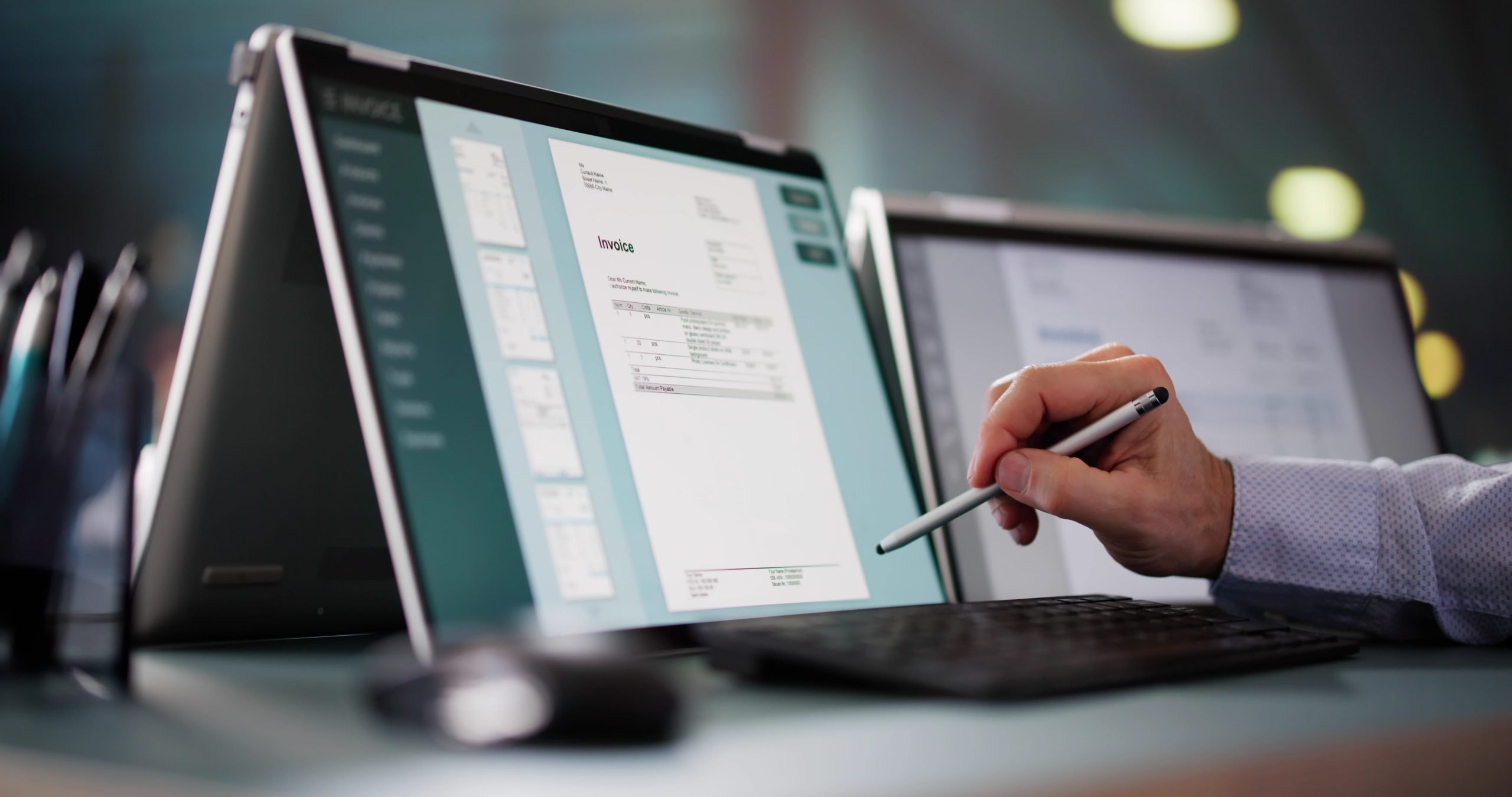 electronic invoice statement for accountant