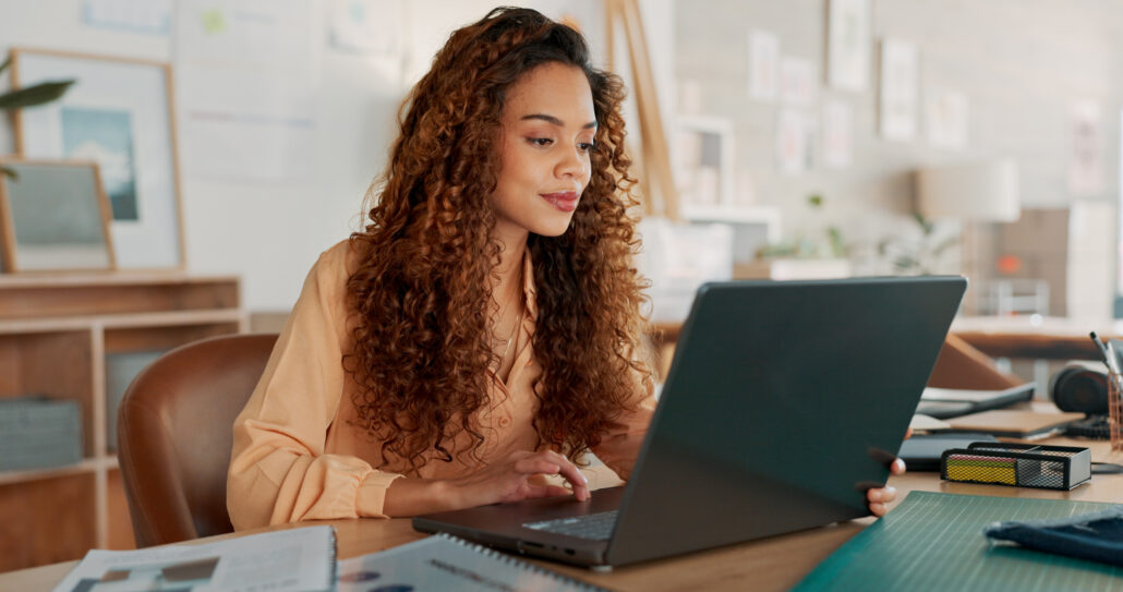 Office professional searching for a business document in a document management system